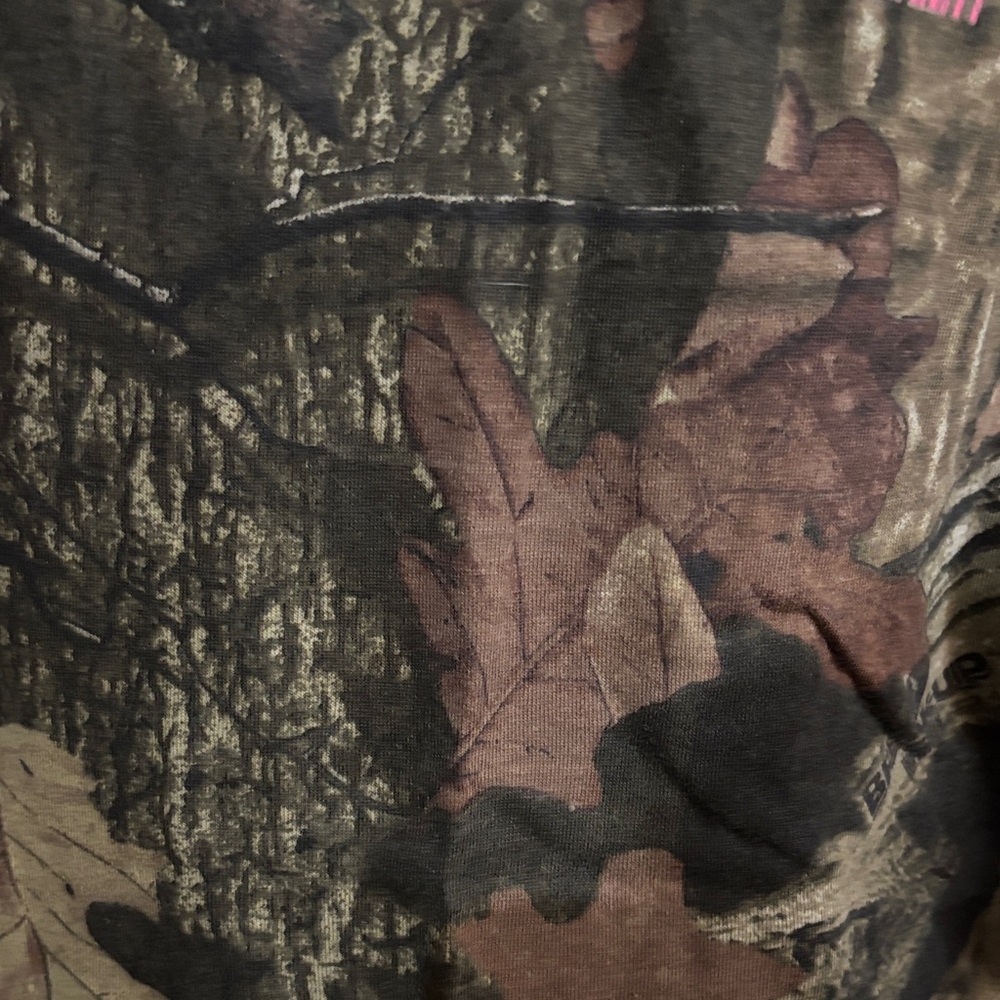 Mossy Oak Long Sleeve Camouflage Tee with Pink Logo NWTS - Picture 6 of 8